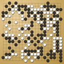 Board position at the end of game EGC 1967 - Round 1 - Game 1: Max Rebattu vs Henk de Vries
