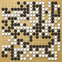Board position at the end of game EGC 1970 - Round 2 - Game 1: Henk de Vries vs Juergen Mattern