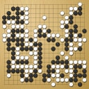 Board position at the end of game EGC 1977 - Round 1 - Game 4: Brian Castledine vs Matthew Macfadyen