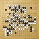 Board position at the end of game EGC 1977 - Round 2 - Game 1: Robert Rehm vs Wolfgang Isele