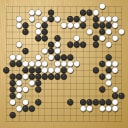 Board position at the end of game EGC 1978 - Round 2 - Game 1: Ronald Schlemper vs Wolfgang Isele