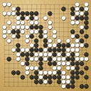 Board position at the end of game EGC 1979 - Round 2 - Game 2: Ronald Schlemper vs Matthew Macfadyen