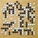 Board position at the end of game EGC 1981 - Round 3 - Game 1: Rob van Zeijst vs Cas Muller