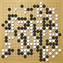 Board position at the end of game EGC 1981 - Round 6 - Game 1: Jon Diamond vs Rob van Zeijst