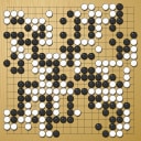 Board position at the end of game EGC 1981 - Round 7 - Game 1: Rob van Zeijst vs Henk de Vries
