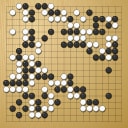 Board position at the end of game EGC 1981 - Round 9 - Game 1: Andre Moussa vs Rob van Zeijst