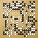 Board position at the end of game EGC 1982 - Round 1 - Game 1: Frank Hansen vs Ronald Schlemper