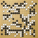Board position at the end of game EGC 1982 - Round 7 - Game 2: Rob Koopman vs Matthew Macfadyen