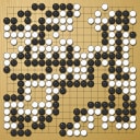 Board position at the end of game EGC 1985 - Round 1 - Game 1: Pierre Colmez vs Matthew Macfadyen
