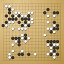 Board position at the end of game EGC 2004 - Round 1 - Game 3: Vit Brunner vs Jun Tarumi