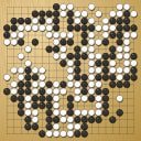 Board position at the end of game EGC 2005 - Round 8 - Game 1: Seok-bin Cho vs Chong-uk Pak