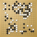 Board position at the end of game EGC 2014 - Round 3 - Game 1: Hui Fan vs Ali Jabarin
