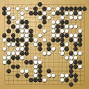 Board position at the end of game EGC 2014 - Round 4 - Game 2: Ilja Shikshin vs Ali Jabarin