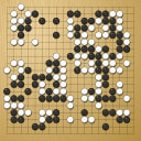 Board position at the end of game EGC 2014 - Round 4 - Game 3: Hui Fan vs Johannes Obenaus