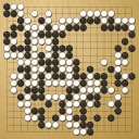 Board position at the end of game EGC 2017 - Round 2 - Game 3: Johannes Obenaus vs Viktor Lin