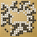Board position at the end of game EGC 2017 - Round 6 - Game 2: Viktor Lin vs Mateusz Surma