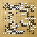 Board position at the end of game EGC 2017 - Round 7 - Game 2: Viktor Lin vs Artem Kachanovskyi