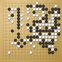 Board position at the end of game EGC 2018 - Round 1 - Game 2: Ilja Shikshin vs Matias Pankoke