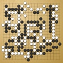 Board position at the end of game EGC 2019 - Round 2 - Game 3: Oscar Vazquez vs Nikola Mitic