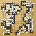 Board position at the end of game EGC 2020 - Round 2 - Game 4: Remi Campagnie vs Csaba Mero