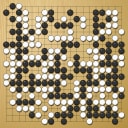 Board position at the end of game EGC 2022 - Round 6 - Game 2: Andrii Kravets vs Fredrik Blomback