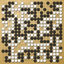Board position at the end of game EPC 2020 - Round 6 - Game 2: Ali Jabarin vs Alexandr Dinerstein