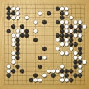Board position at the end of game EPGC 2008 - Round 1 - Game 1: Kerstin Bergstroem + Charlie Aakerblom vs Natalia Kovaleva + Dmitrij Surin