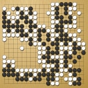 Board position at the end of game EPGC 2009 - Round 1 - Game 1: Karin Valisova + Milan Mikula vs Natalia Kovaleva + Dmitrij Surin