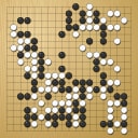 Board position at the end of game EPGC 2009 - Round 6 - Game 5: Anna Prokopova + Jan Simara vs Ulrike Schmidt + Thomas Kettenring
