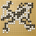 Board position at the end of game ESGC 2007 - Round 2 - Game 1: Merlijn Kuin vs John Karlsson