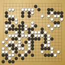 Board position at the end of game ESGC 2009 - Round 2 - Game 1: Jun Tarumi vs Igor Nemlij