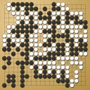 Board position at the end of game ESGC 2009 - Round 2 - Game 2: Lucian Corlan vs Pal Balogh