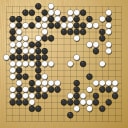 Board position at the end of game ESGC 2014 - Round 4 - Game 1: Viktor Lin vs Denis Karadaban