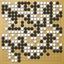 Board position at the end of game ESGC 2014 - Round 5 - Game 2: Denis Karadaban vs Johannes Obenaus
