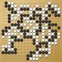 Board position at the end of game EWGC 2019 - Round 2 - Game 1: Dina Burdakova vs Ariane Ougier