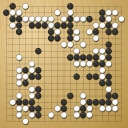 Board position at the end of game EWGC 2023 - Round 2 - Game 1: Ngoc-Trang Cao vs Ting Li