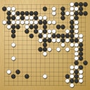 Board position at the end of game EWGC 2025 - Round 4 - Game 1: Ting Li vs Ariane Ougier