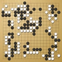 Board position at the end of game EYGC 2009 - Round 3 - Game 1: Artem Kachanovskyj vs Viktor Lin