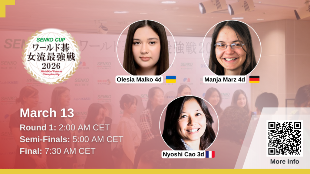 Europeans at the SENKO CUP 2026 World Amateur Women’s Go Championship – starting!